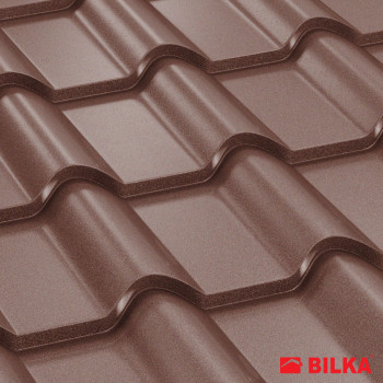 Tigla metalica Bilka Clasic 35 Ral 8017 0.40 mm 1.2x1.9m